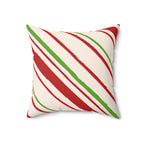Granny's Peppermint Candy Square Pillow