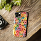 Morning Cereal Loops Phone Case (Apple & Android) - Pink Sweetheart
