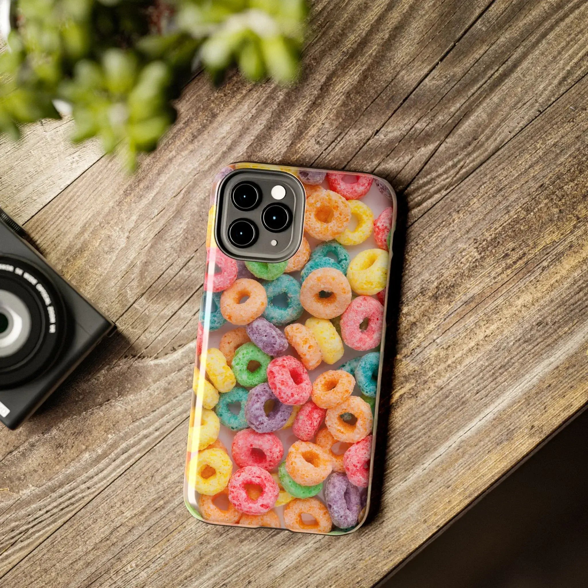 Morning Cereal Loops Phone Case (Apple & Android) - Pink Sweetheart