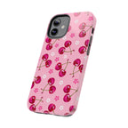 Pink Cherry Sparkle Pattern Tough Phone Case (Apple & Android) - Pink Sweetheart