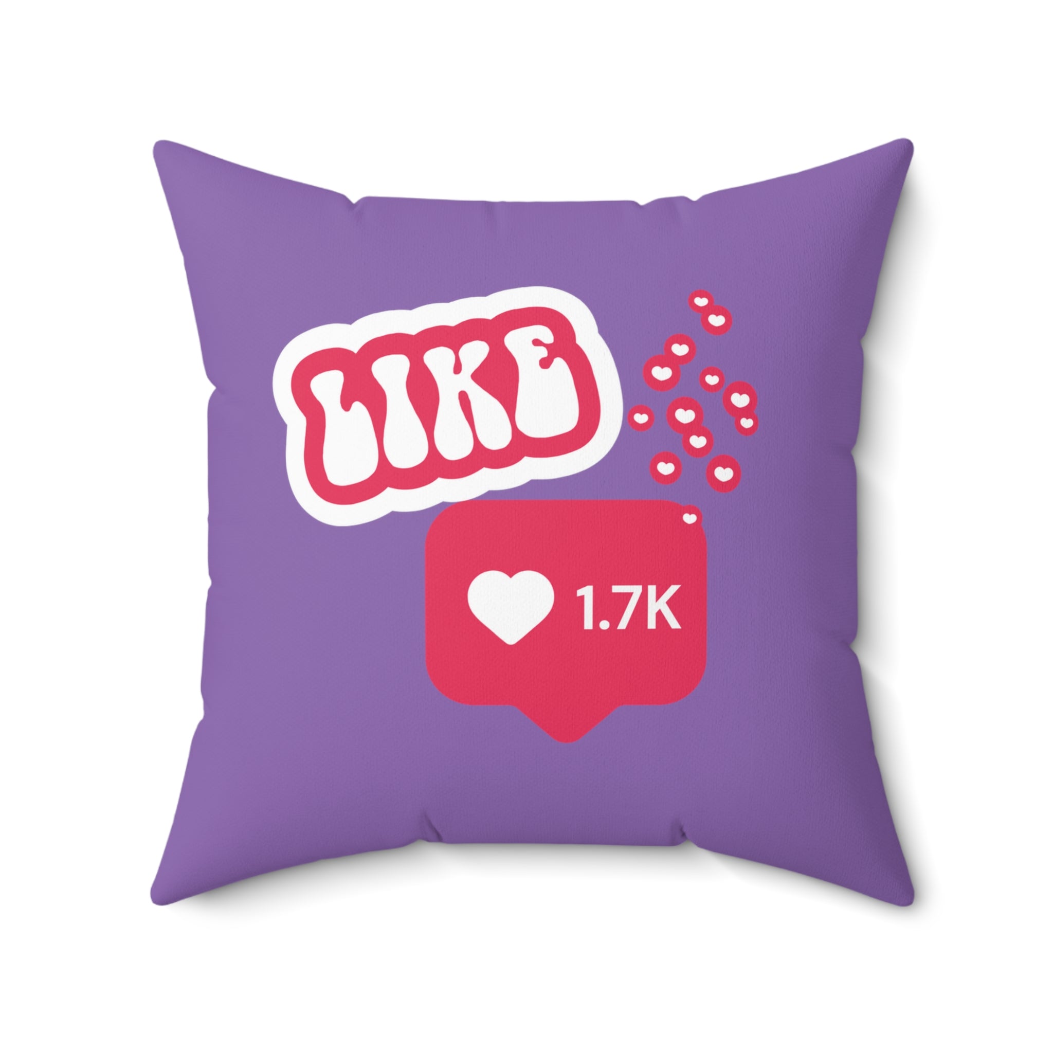 Doing It For Likes Square Pillow - Purple