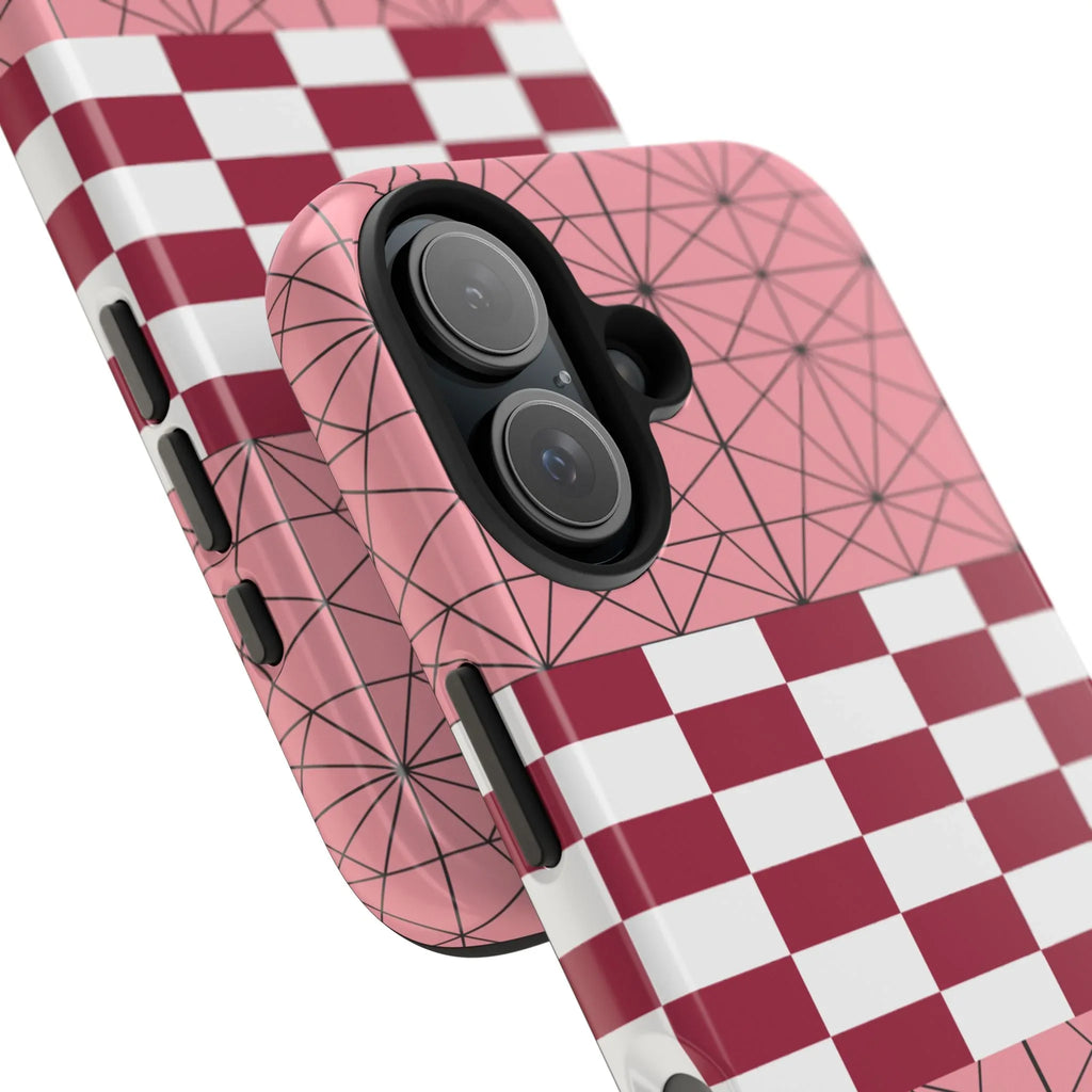 Geometric Kimono Tough Phone Case (Apple & Android) - Pink Sweetheart