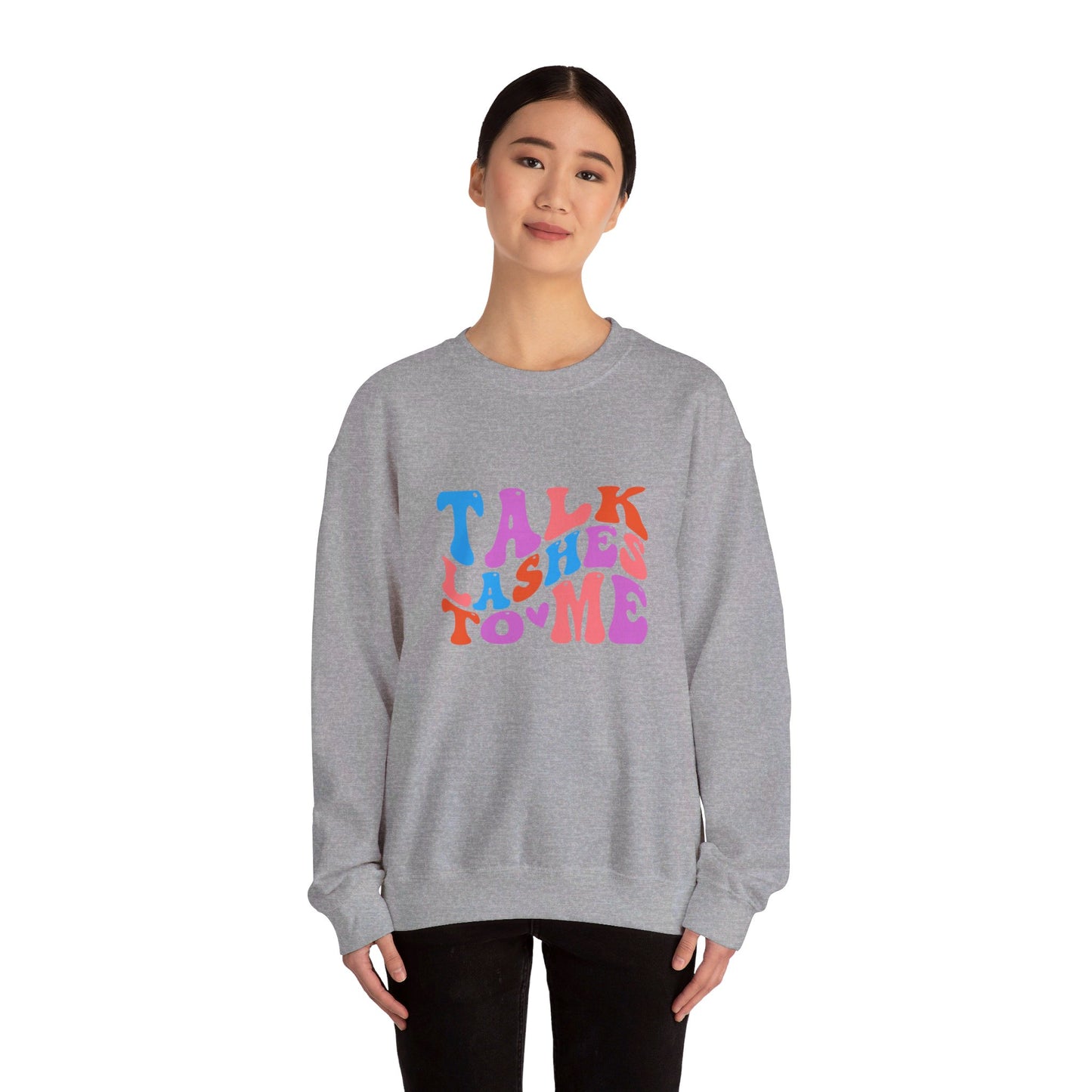 Talk Lashes to Me Unisex Heavy Blend™ Crewneck Sweatshirt