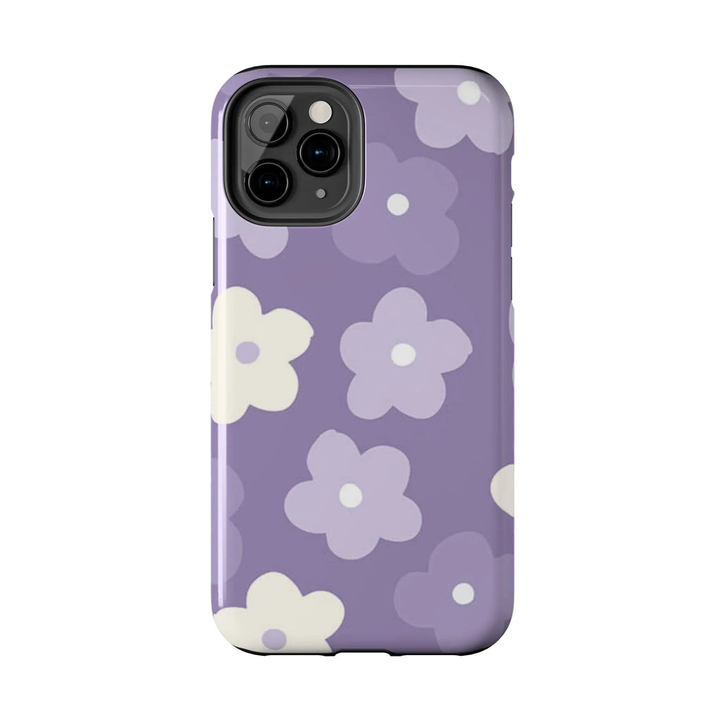 Pastel Purple Flowers Phone Case (Apple & Android) - Pink Sweetheart