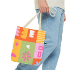 Vibrant Kawaii Floral Tote Bag