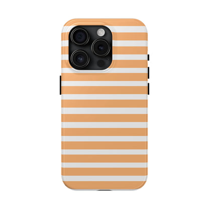 Orange Stripe Lines Phone Case