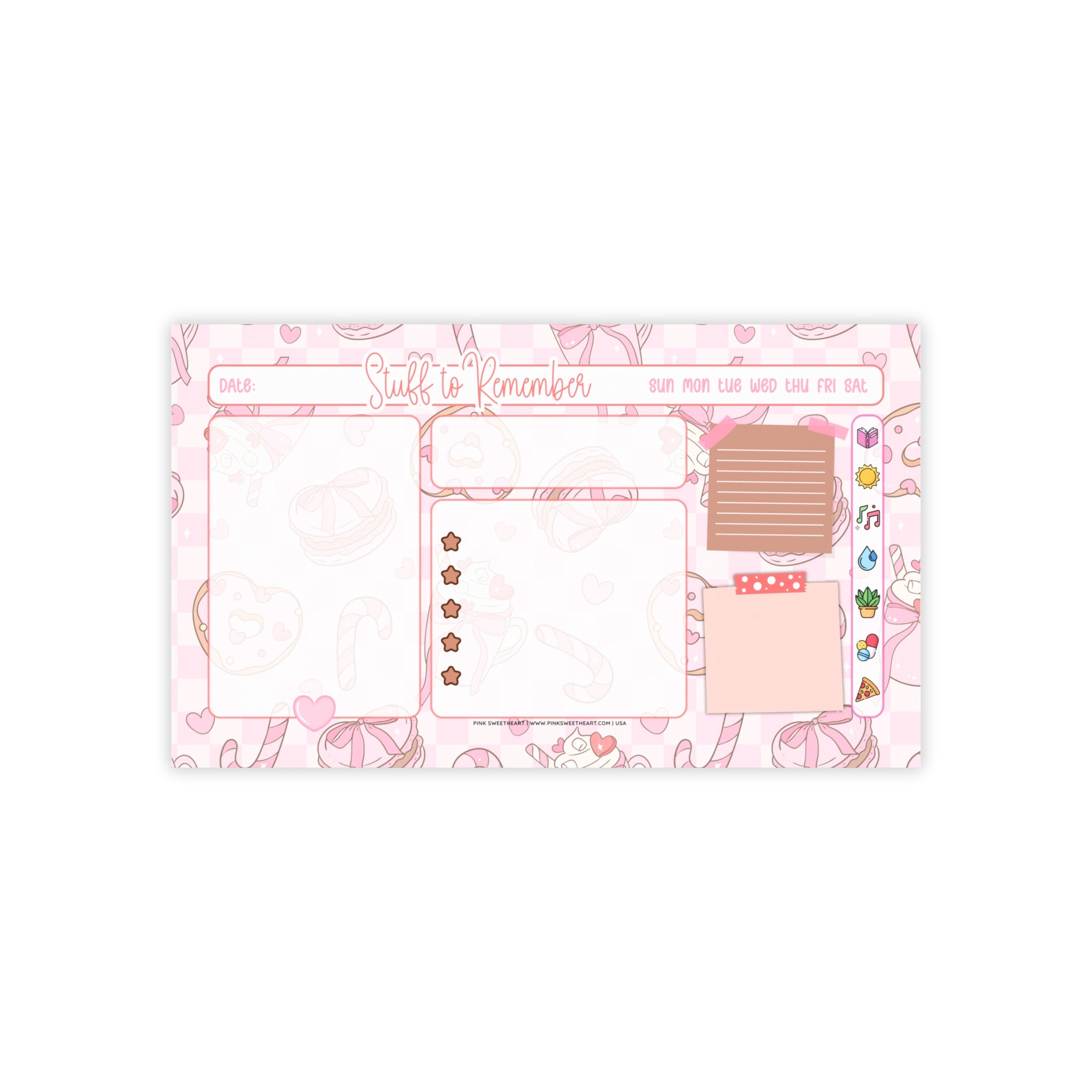 Sweet Treats Sticky Note Pad