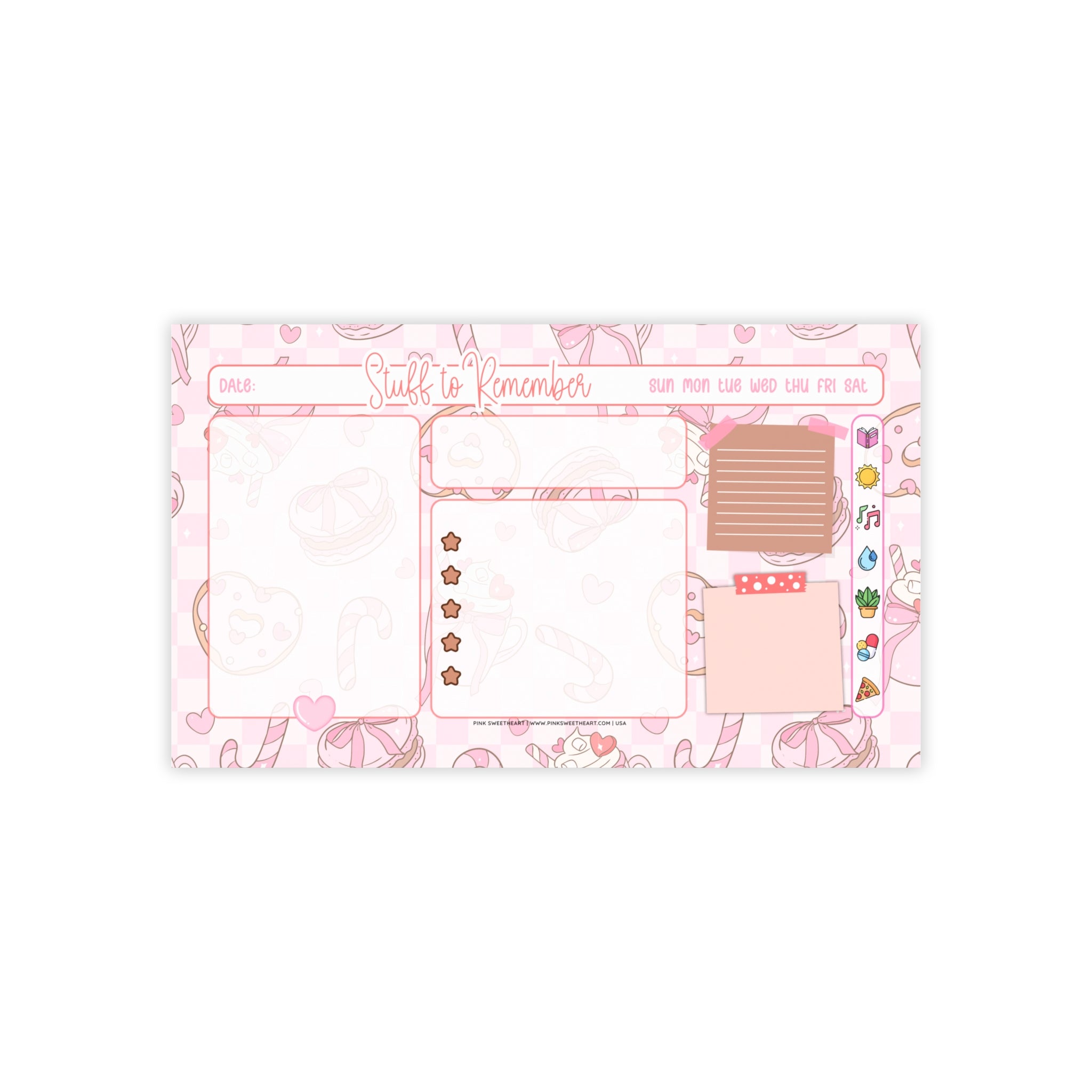 Sweet Treats Sticky Note Pad
