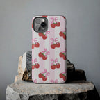 Strawberry Cherries Phone Case (Apple & Android) - Pink Sweetheart