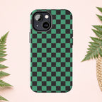 Checkered Kimono Tough Phone Case (Apple & Android) - Pink Sweetheart