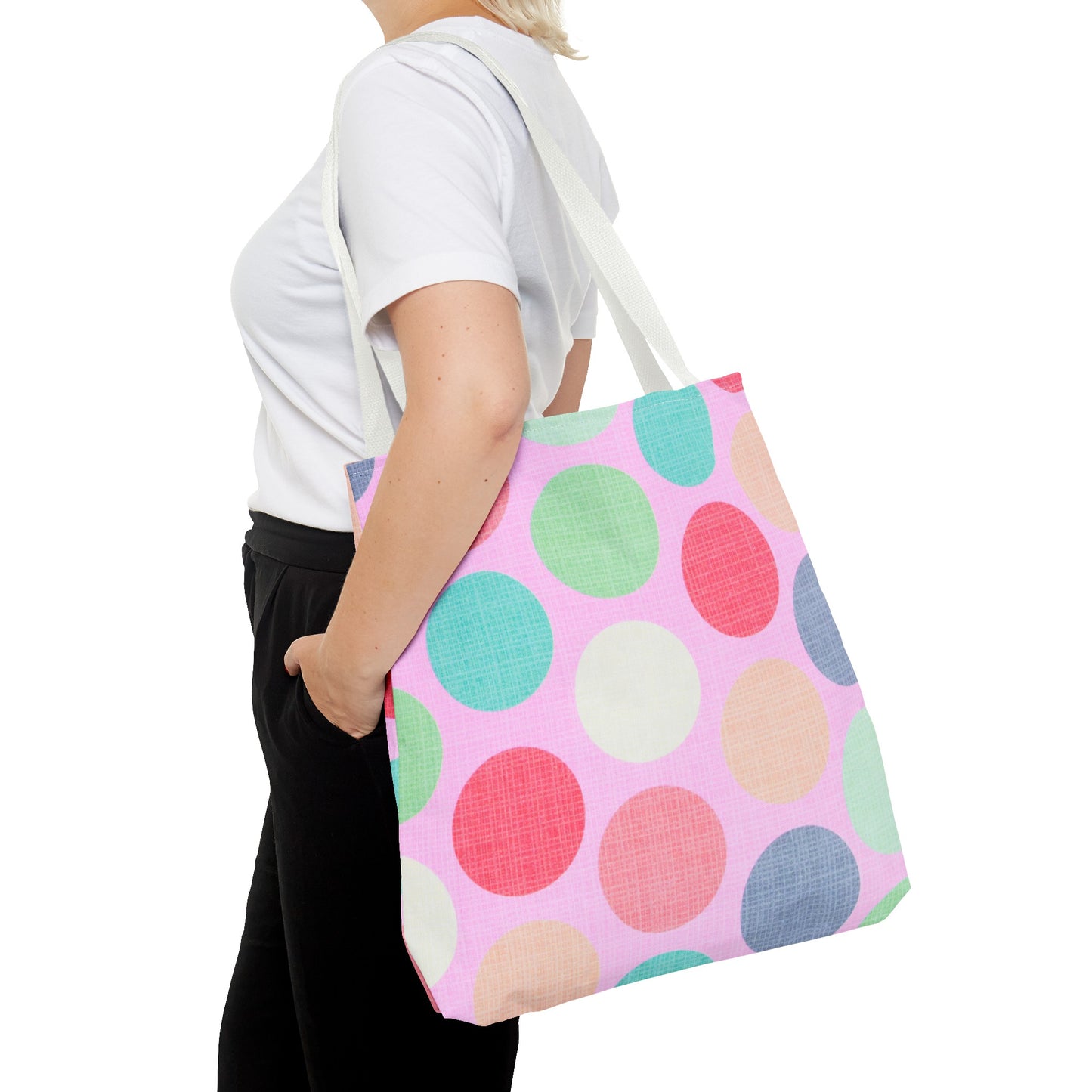 Sweet Candy Polka Dots Tote Bag