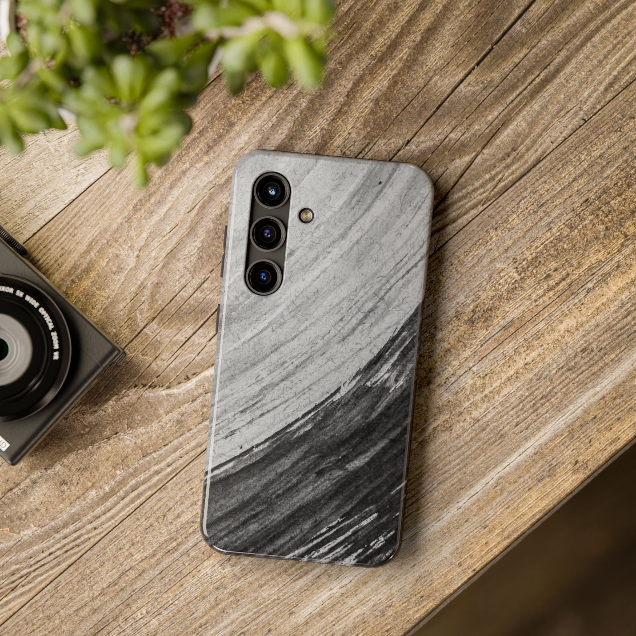 Black & Gray Phone Case (Apple & Android)