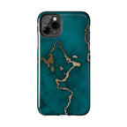 Green & Gold Marble Phone Case (Apple & Android)