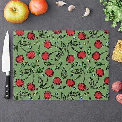 Cherry Glass Cutting Board