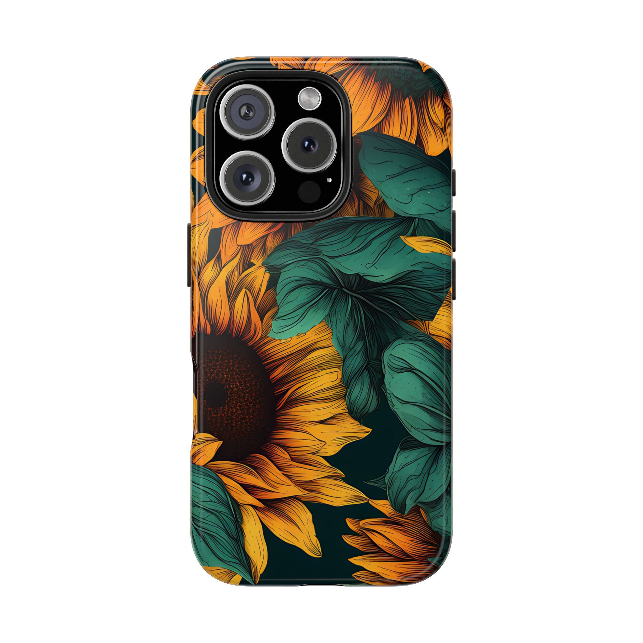 Dark Sunflower Phone Case (Apple & Android)