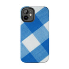 Classic Blue Gingham Phone Case (Apple & Android) - Pink Sweetheart