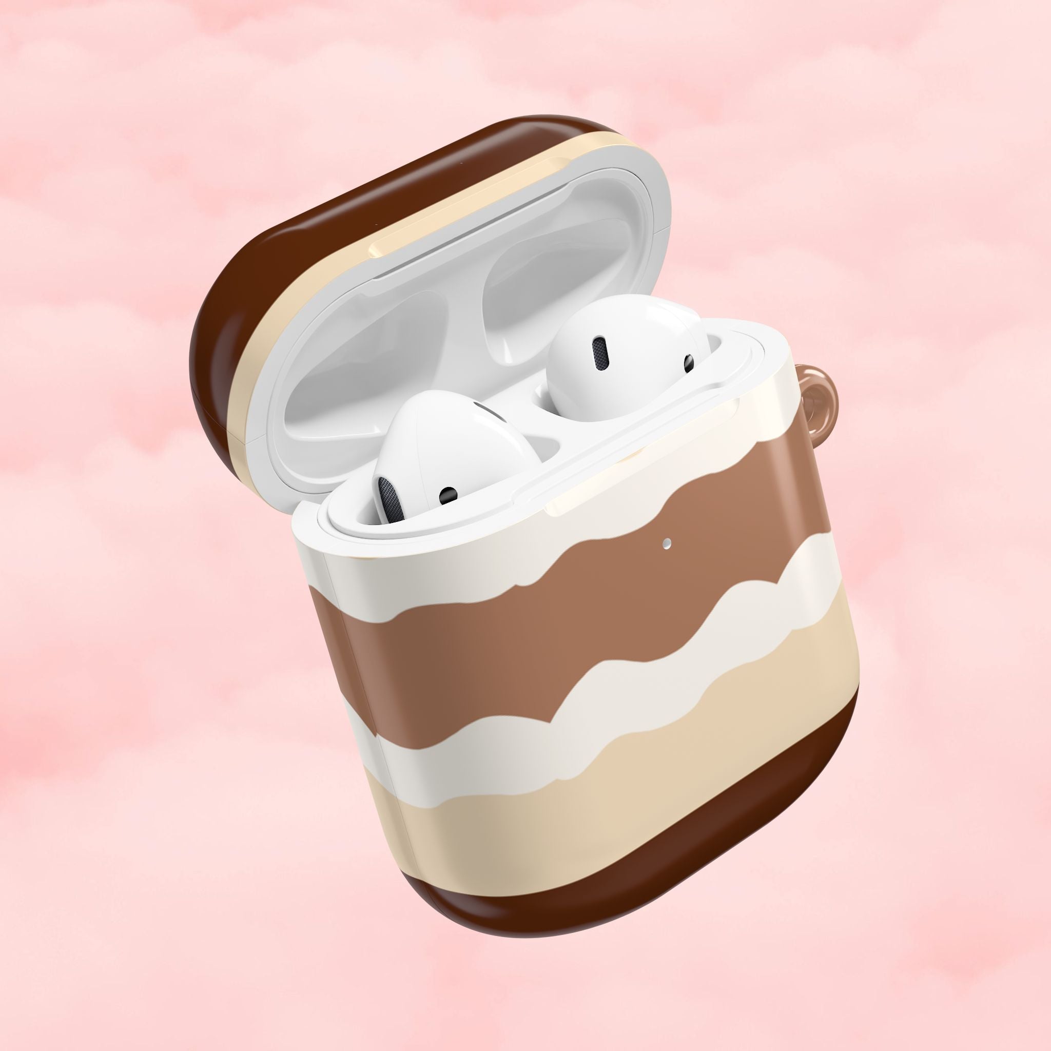 Layered Tiramisu Desert AirPod Case