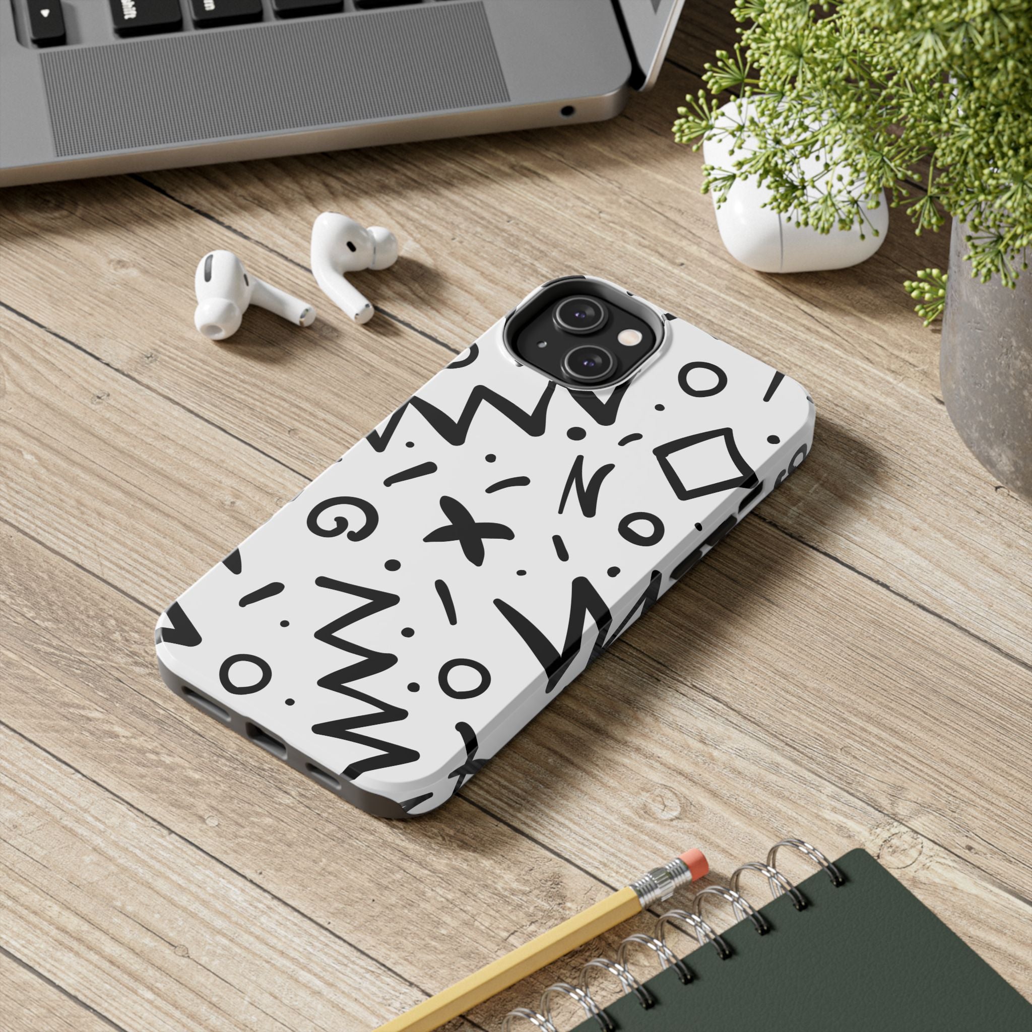 Abstract Memphis Pattern Phone Case (Apple & Android)