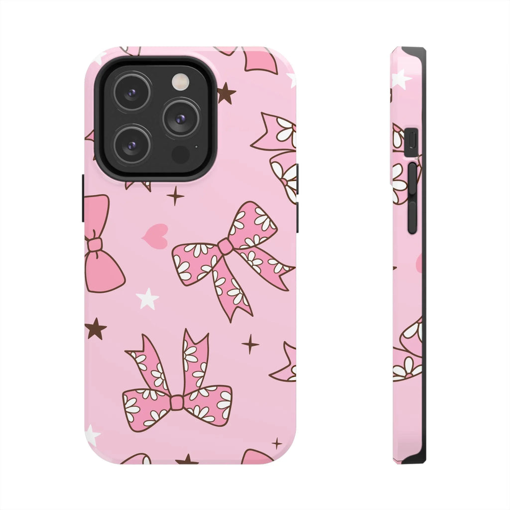 Pretty Pink Bows Phone Case (Apple & Android) - Pink Sweetheart
