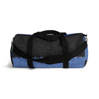 Blue Denim Print Duffel Bag