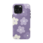 Pastel Purple Flowers Phone Case (Apple & Android) - Pink Sweetheart
