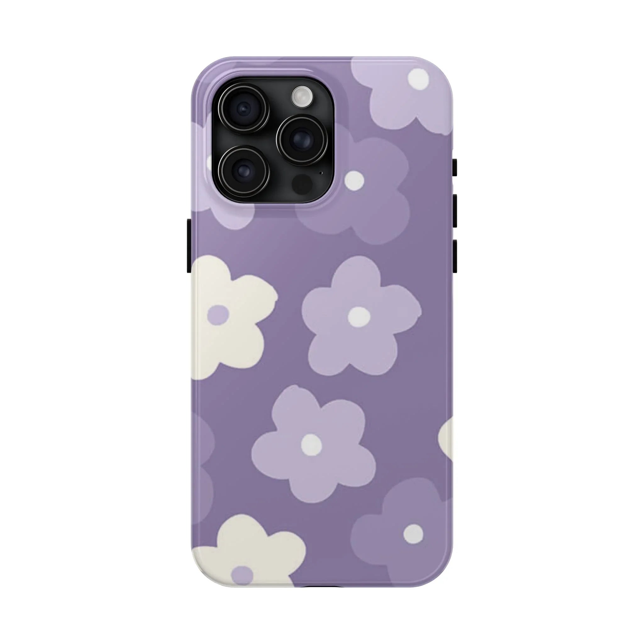 Pastel Purple Flowers Phone Case (Apple & Android) - Pink Sweetheart