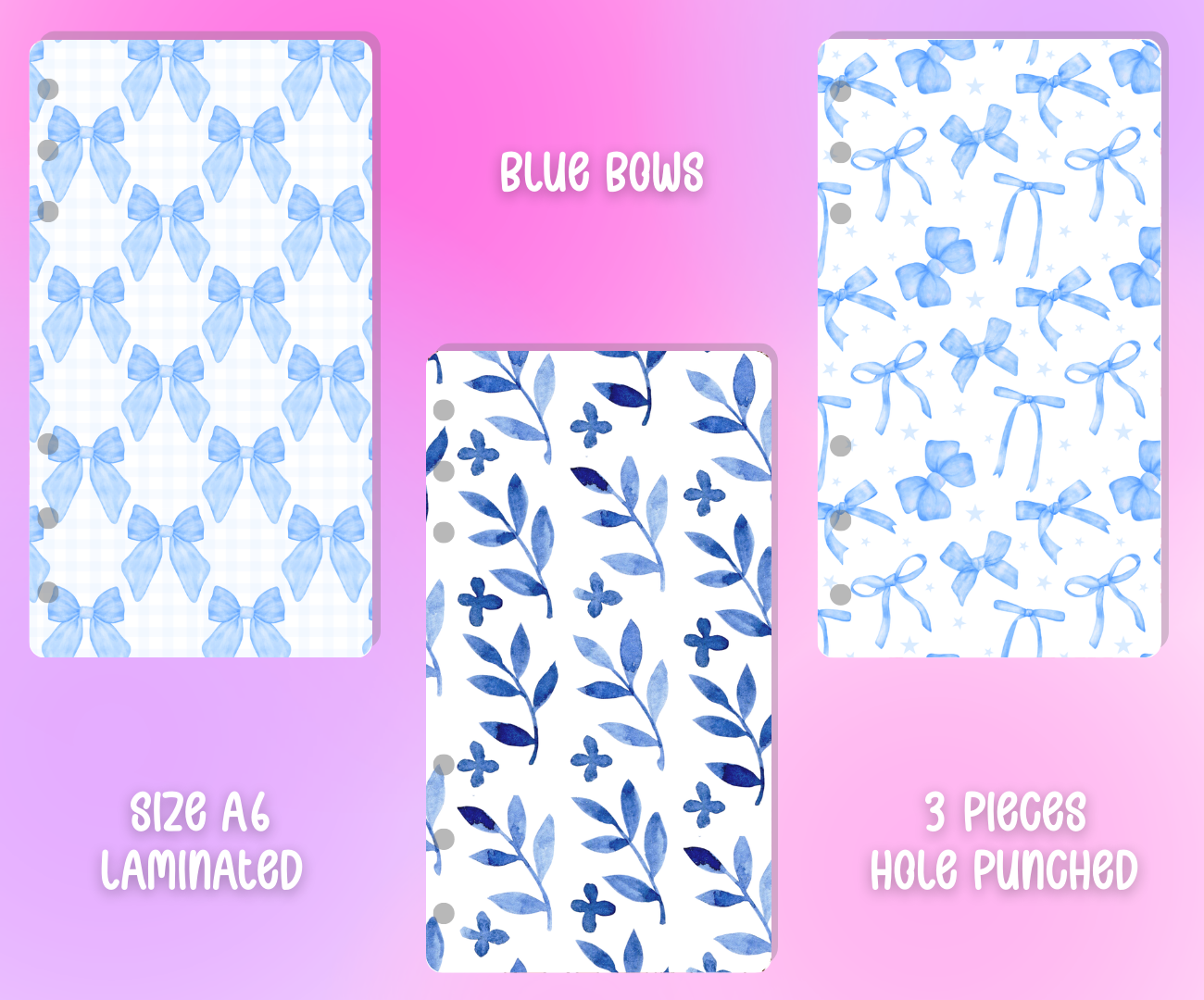 Decorative Binder Dashboards - A6