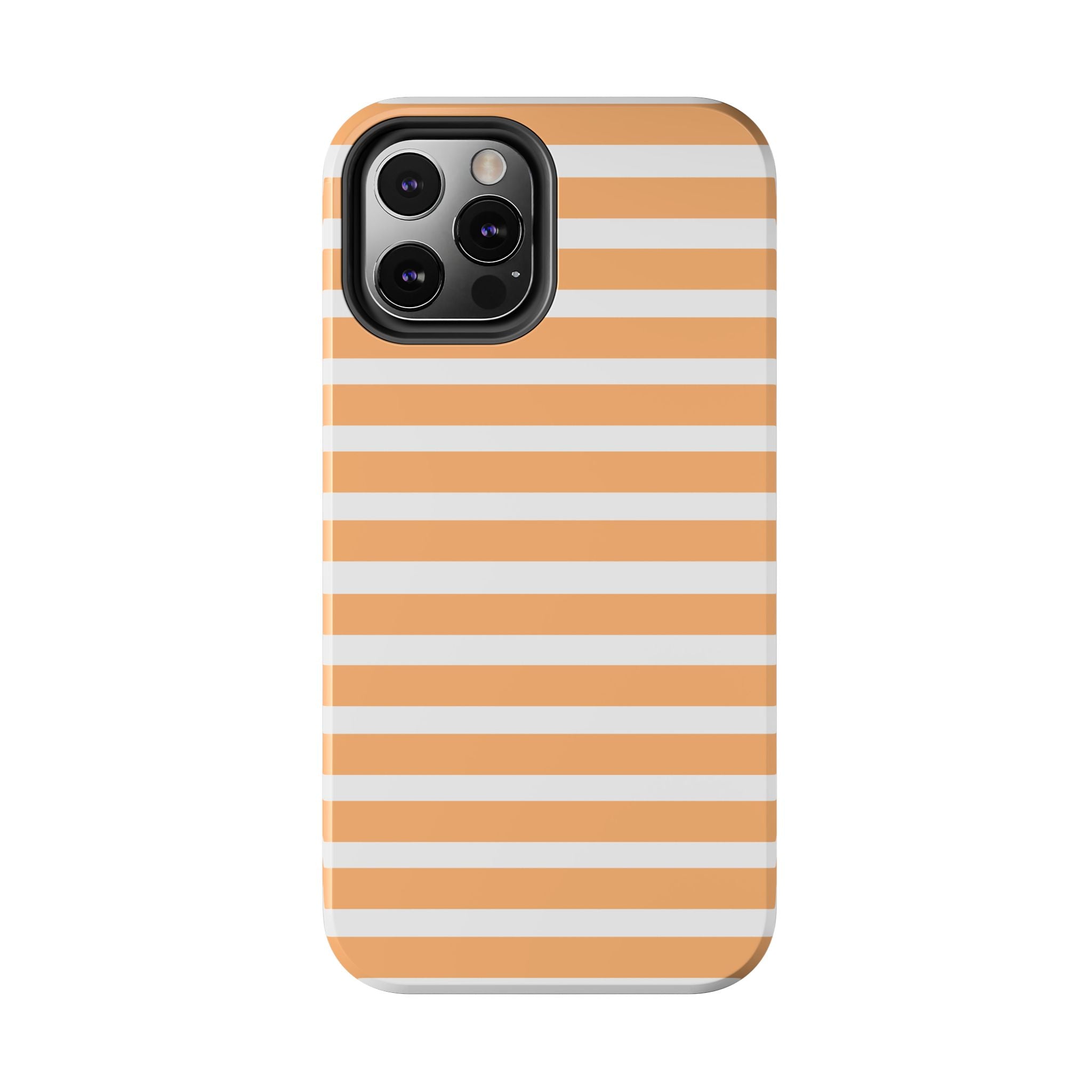 Orange Stripe Lines Phone Case (Apple & Android)