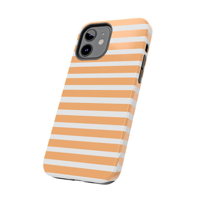 Orange Stripe Lines Phone Case