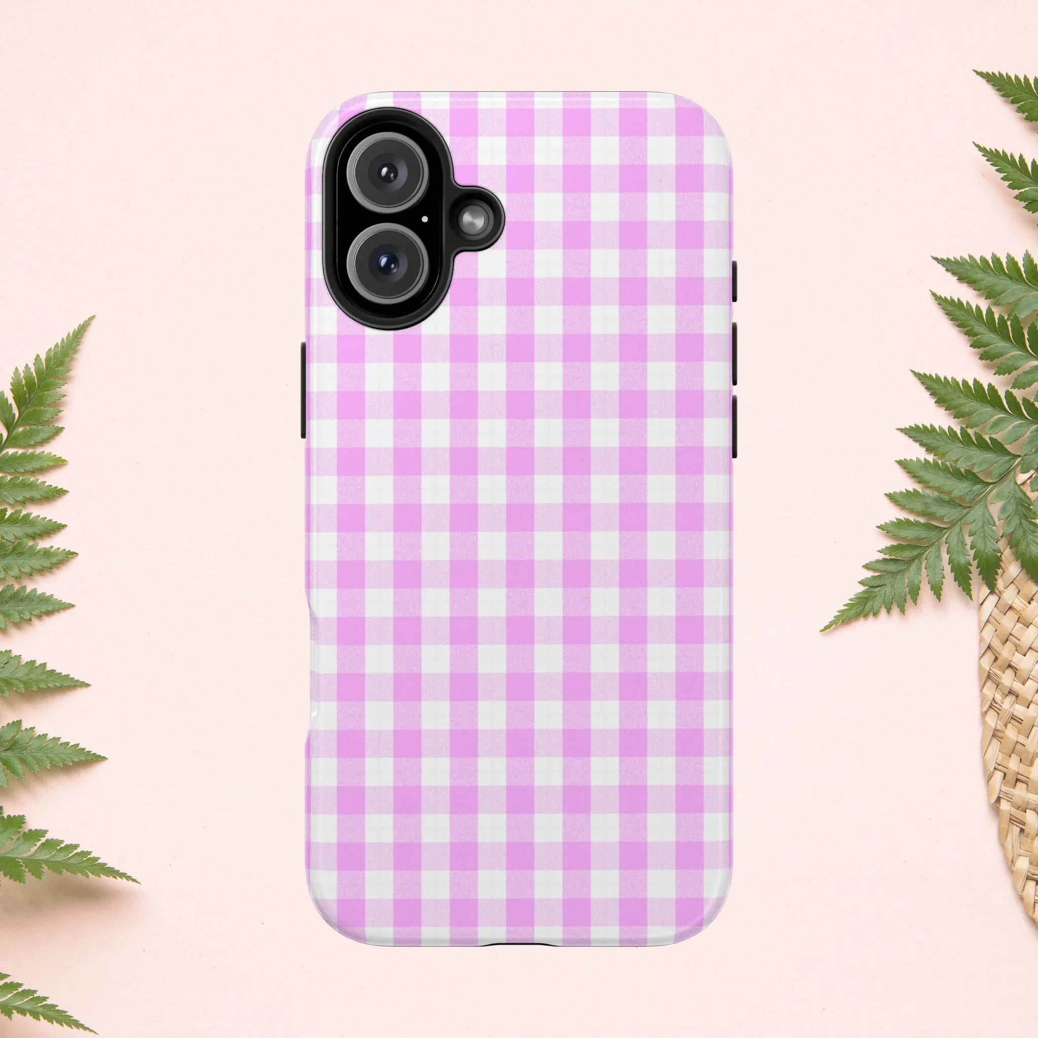 Pink Gingham Phone Case (Apple & Android) - Pink Sweetheart