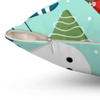 Christmas Holiday Square Pillow