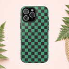 Checkered Kimono Tough Phone Case (Apple & Android) - Pink Sweetheart