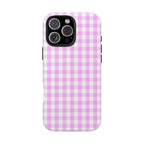 Pink Gingham Phone Case (Apple & Android)