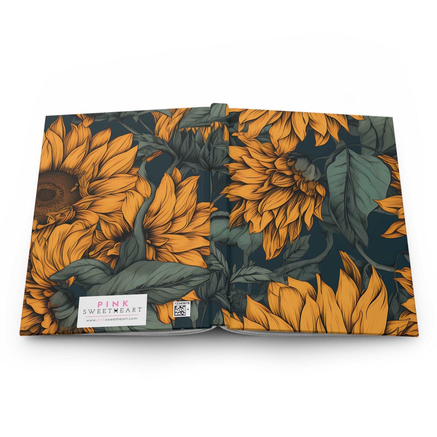 Midnight Sunflowers Hardcover Journal Matte