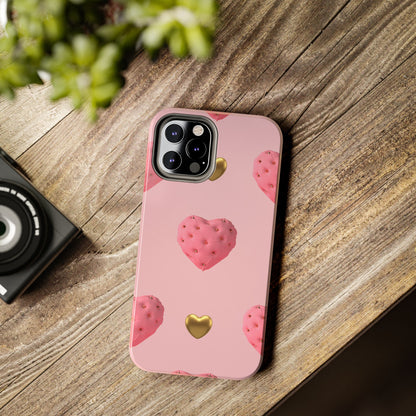 Heart of Gold Pink Phone Case