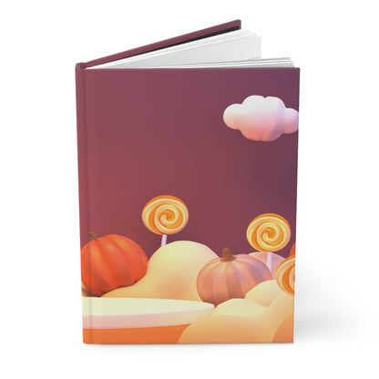 Cosecha de otoño Cuaderno mate de tapa dura 