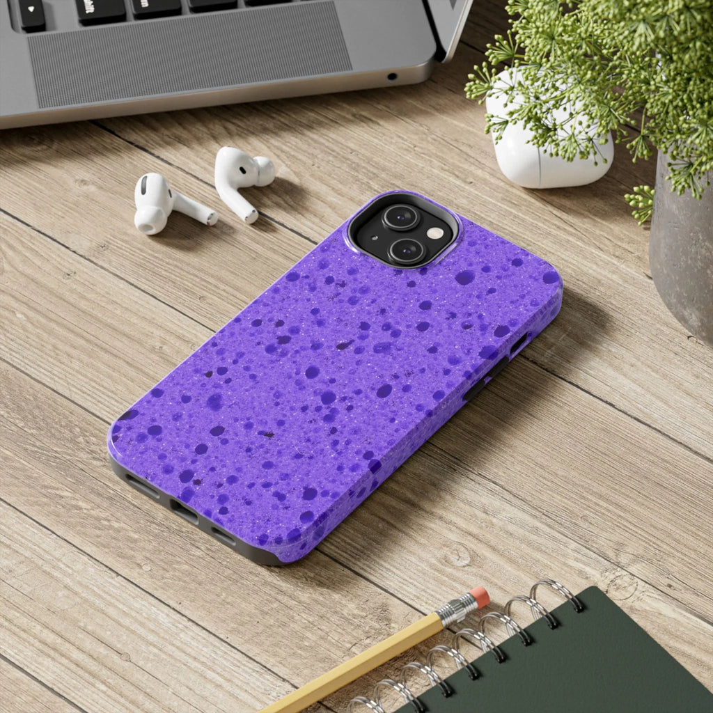 Purple Sponge Phone Case (Apple & Android) - Pink Sweetheart