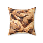 Chunky Chocolate Chip Cookies Square Pillow
