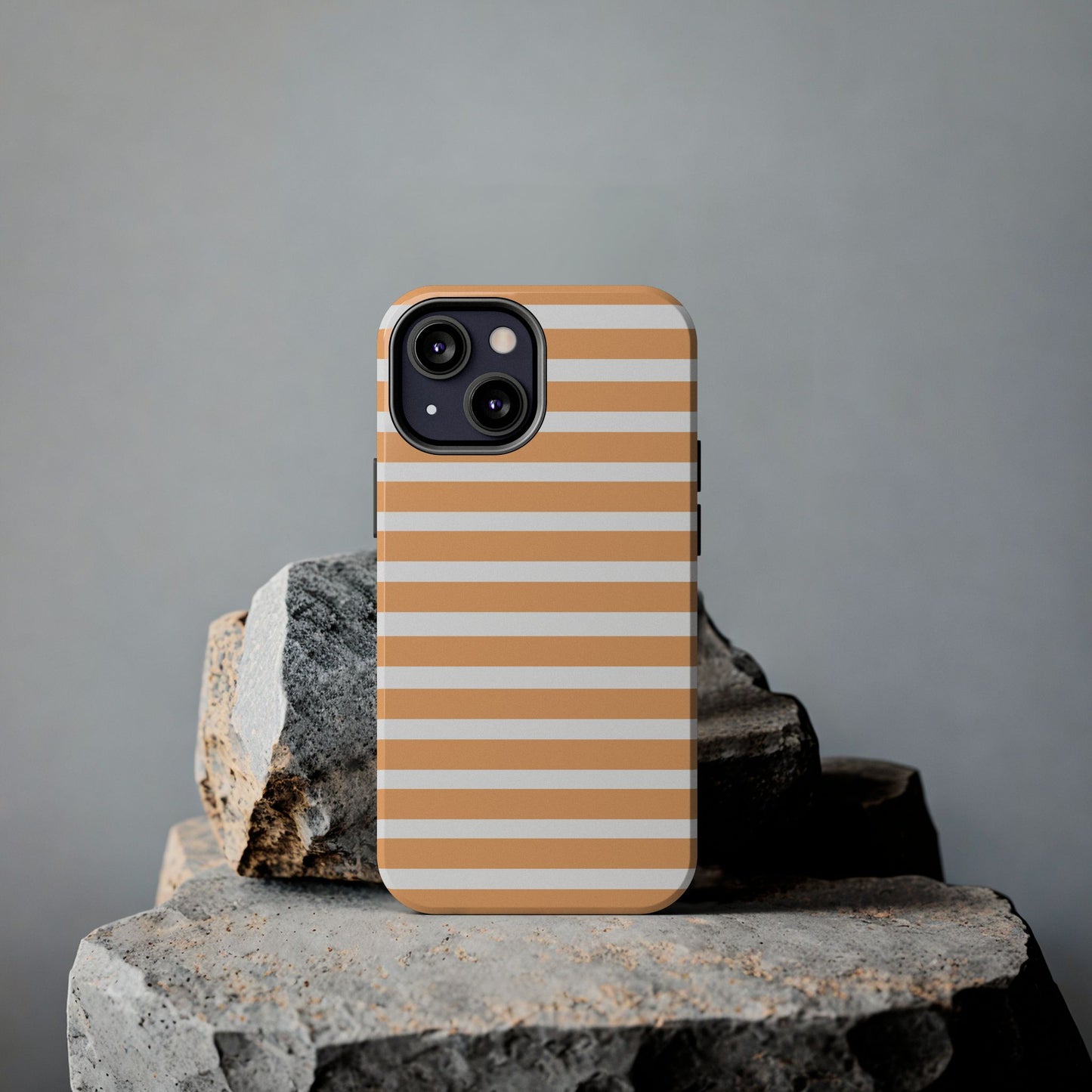 Orange Stripe Lines Phone Case