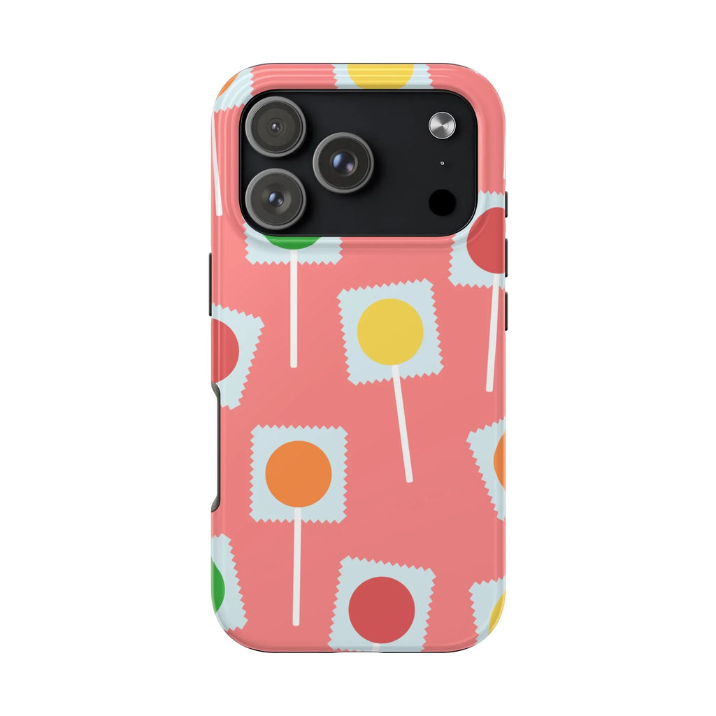 Lollipop Candy Phone Case (Apple & Android) - Pink Sweetheart