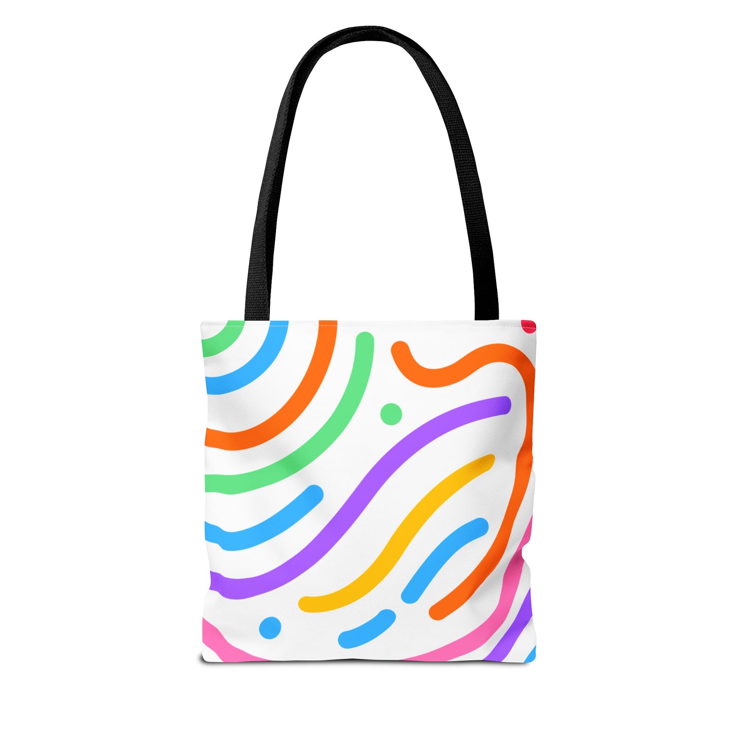 Colorful Doodle Swirl Tote Bag