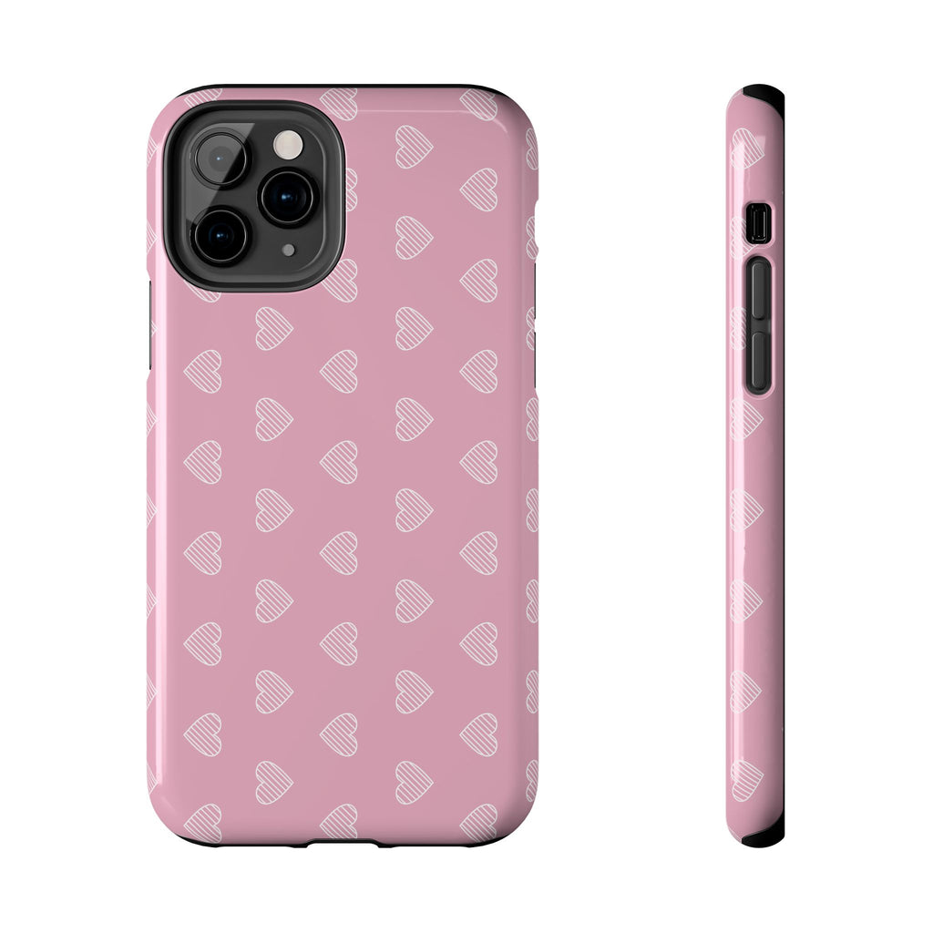 Infinite Pink Hearts Phone Case (Apple & Android)