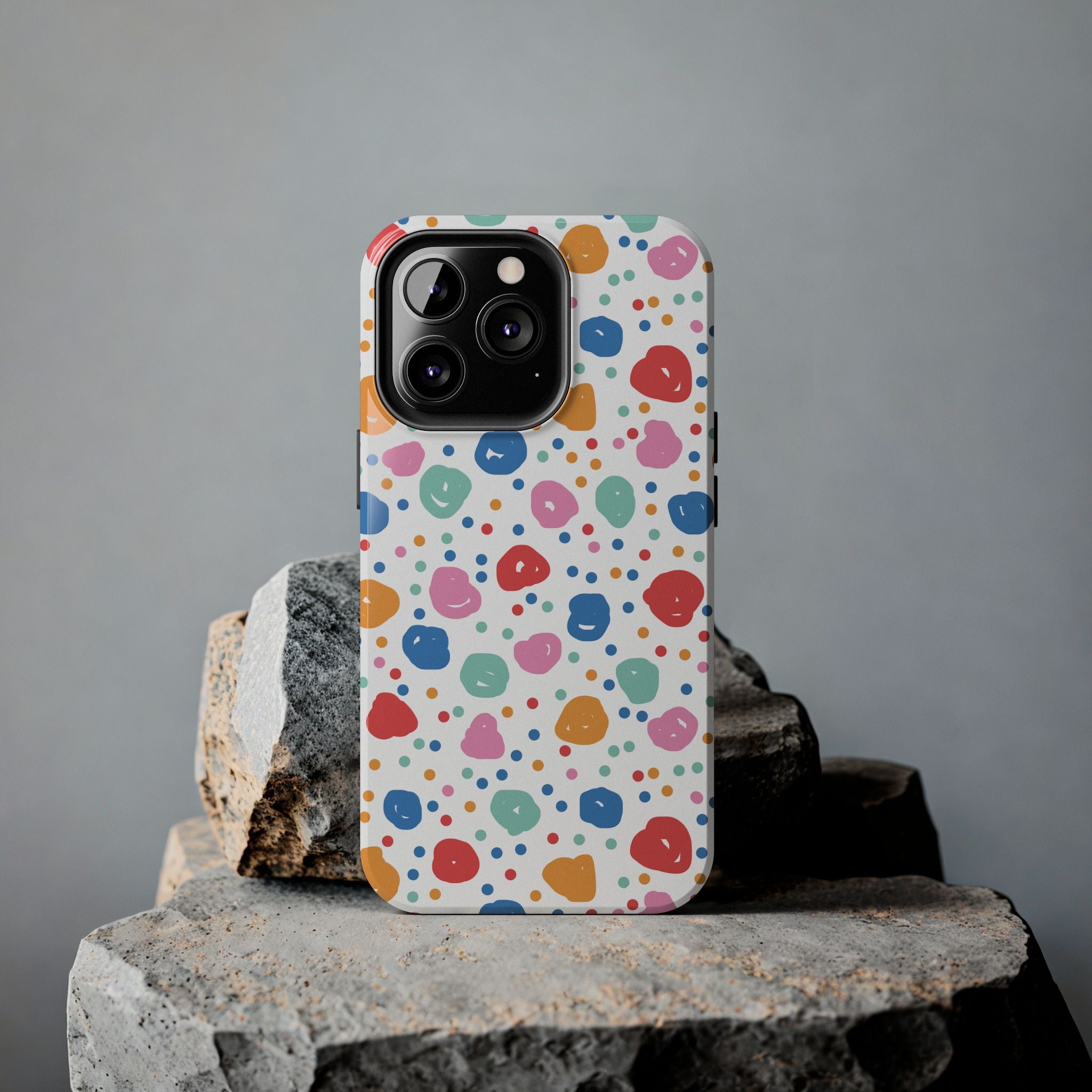 Seamless Hand Drawn Polka Phone Case (Apple & Android)