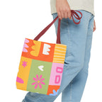 Vibrant Kawaii Floral Tote Bag