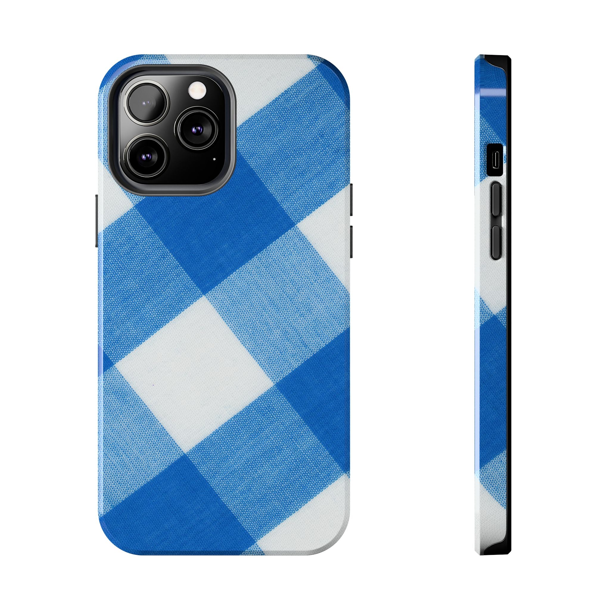 Classic Blue Gingham Phone Case (Apple & Android)
