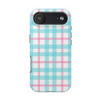 Pastel Gingham Phone Case (Apple & Android) - Pink Sweetheart