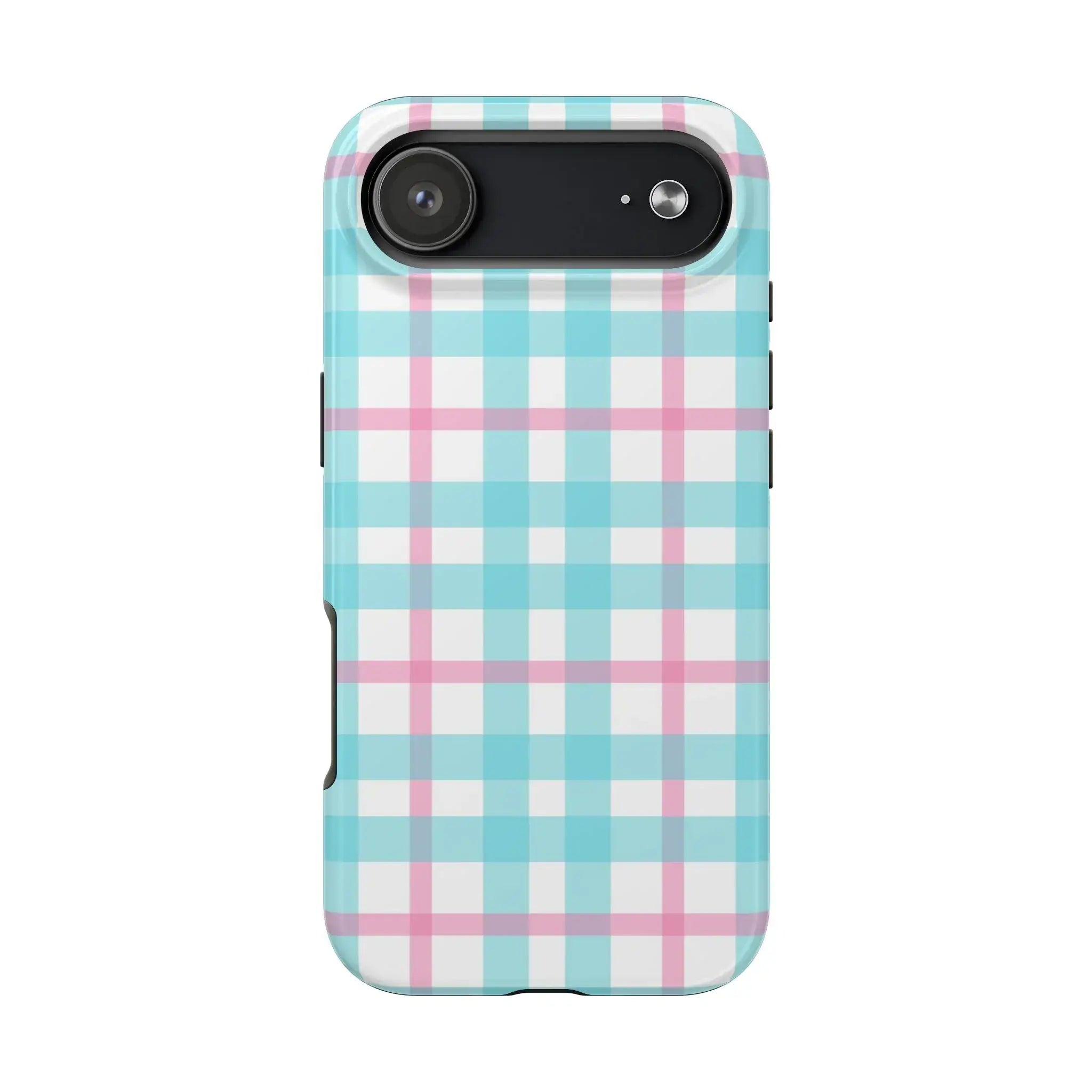Pastel Gingham Phone Case (Apple & Android) - Pink Sweetheart