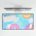 Kawaii Donuts Desk Mat - Pink Sweetheart