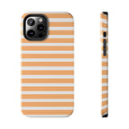 Orange Stripe Lines Phone Case (Apple & Android)