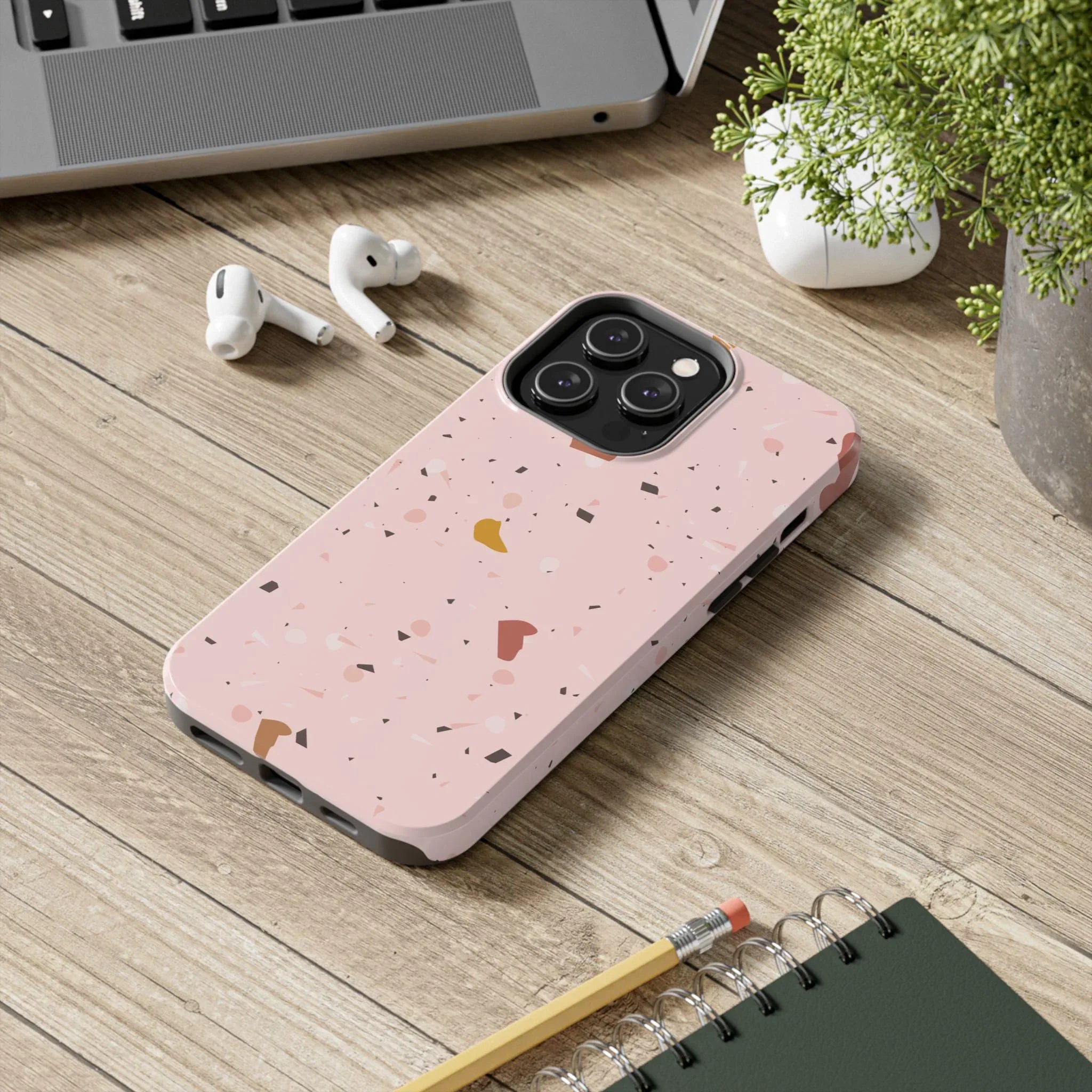 Pink Terrazzo Phone Case (Apple & Android) - Pink Sweetheart